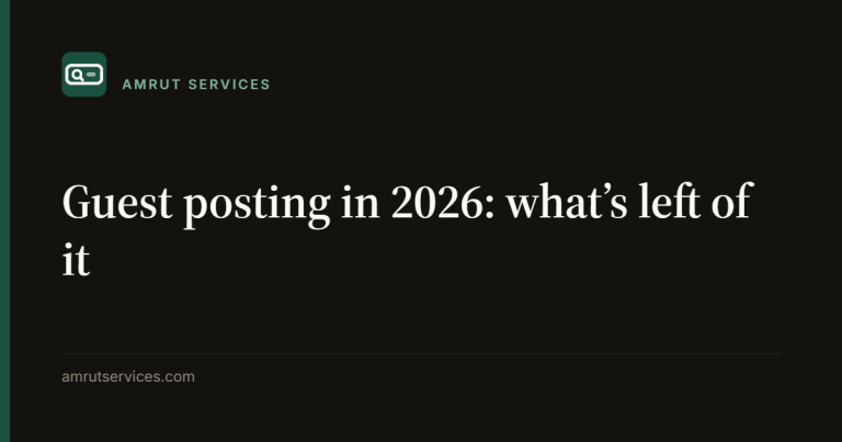 Guest posting in 2026: what’s left of it